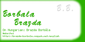 borbala brazda business card