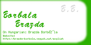 borbala brazda business card